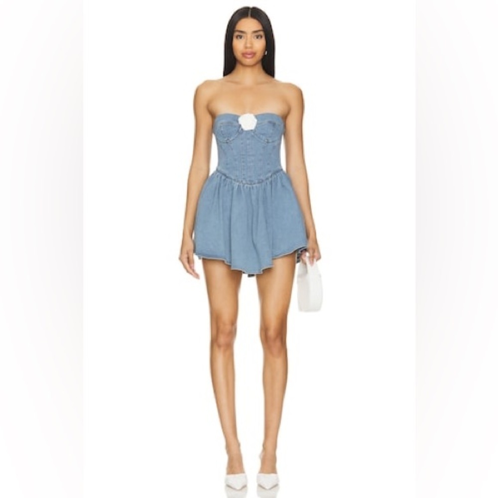 Lovers + Friends Hana Mini Denim Dress
